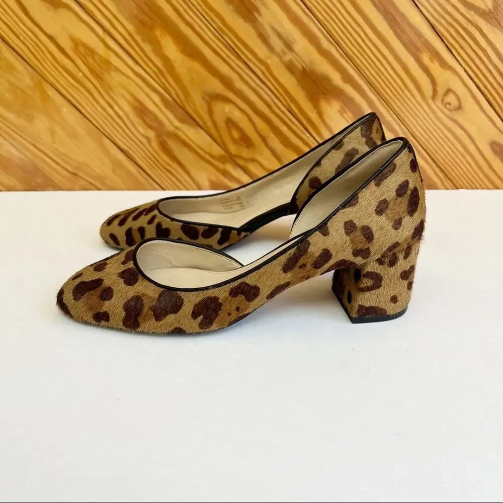 Cole Haan Animal Print Calf Hair D'Orsay Pump